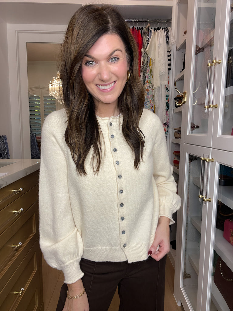 Simple Grace Cardigan in Cream