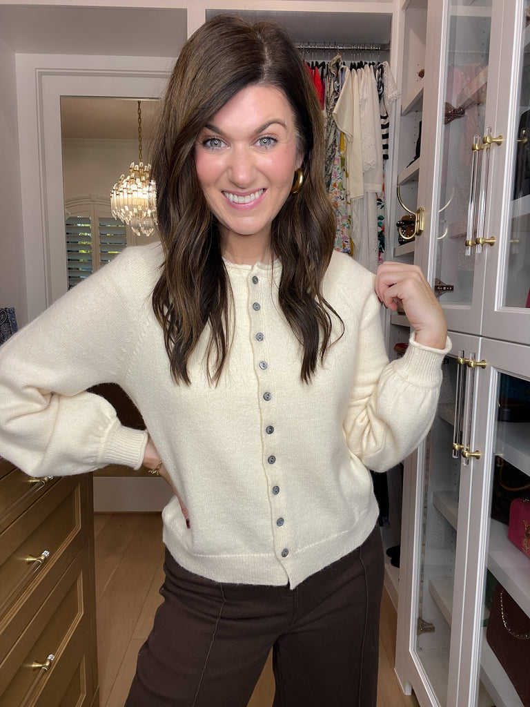 Simple Grace Cardigan in Cream