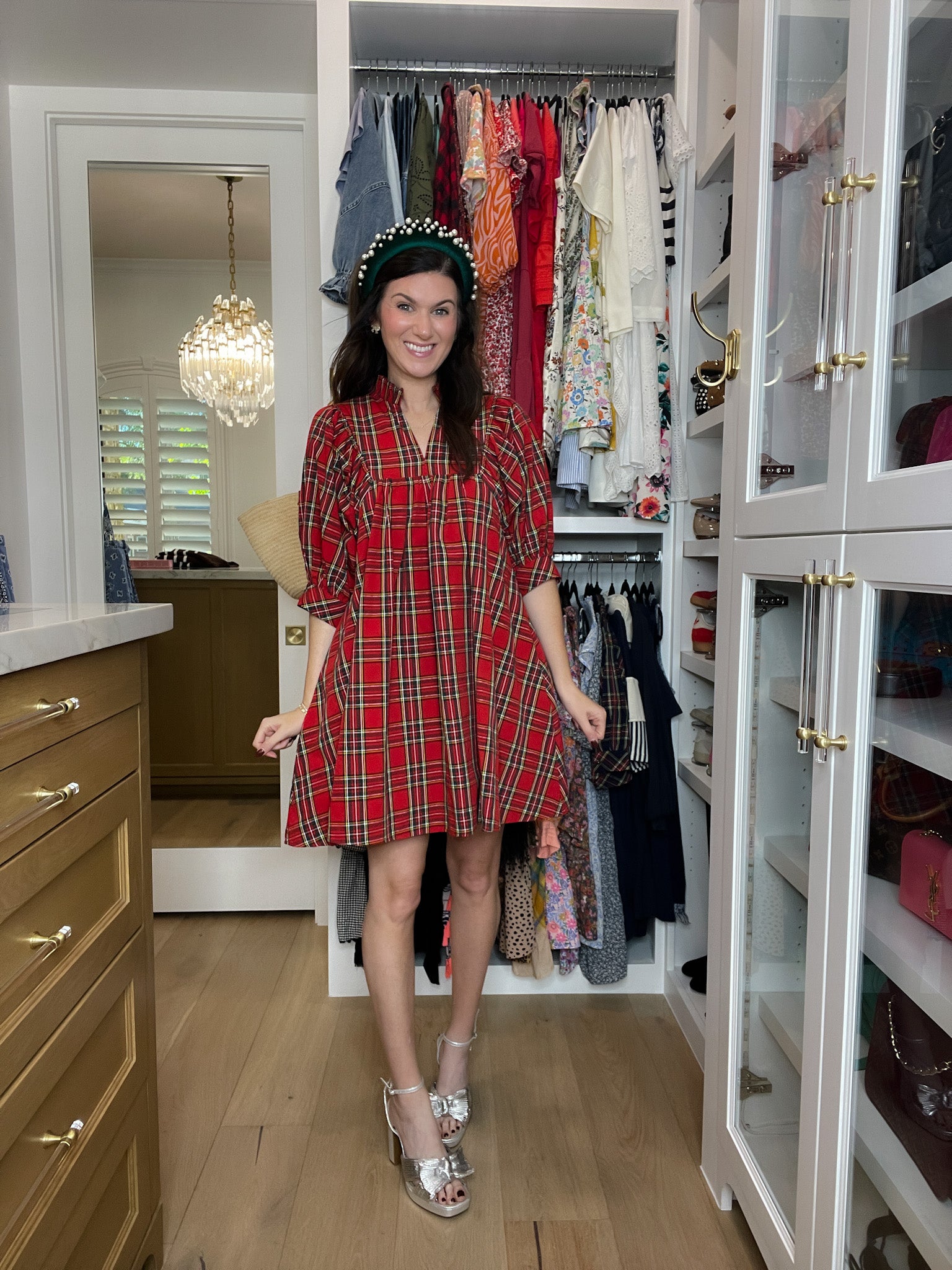 Holiday Happiness Dress in Red