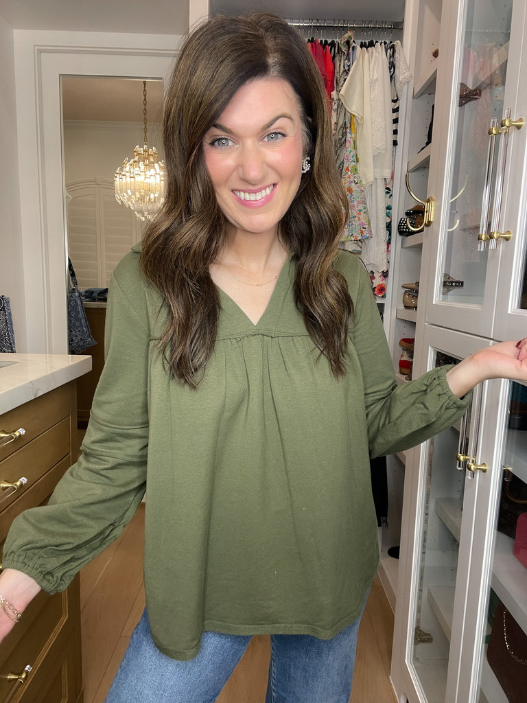 Everyday Ease Top in Olive