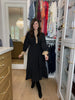 Evening Charm Midi Dress in Black