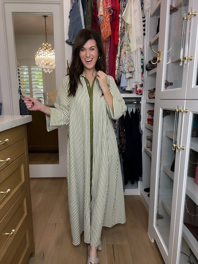 Saturday Market Striped Maxi Dress