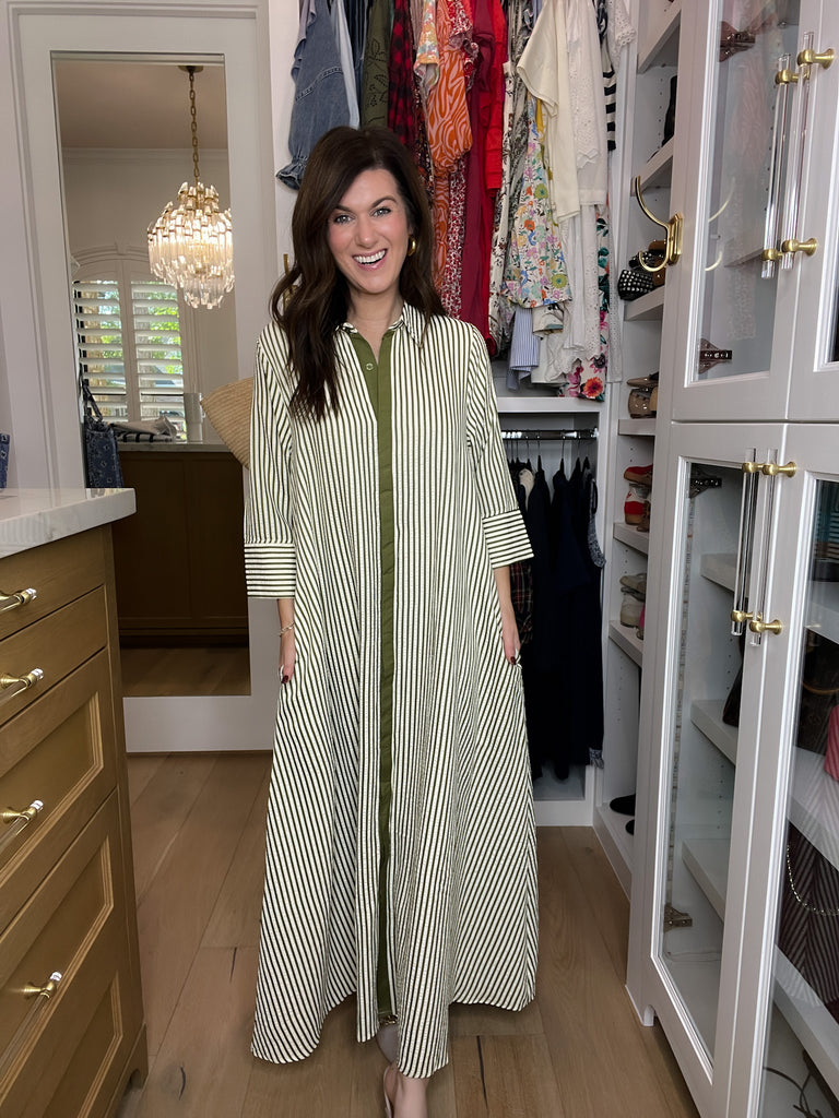 Saturday Market Striped Maxi Dress