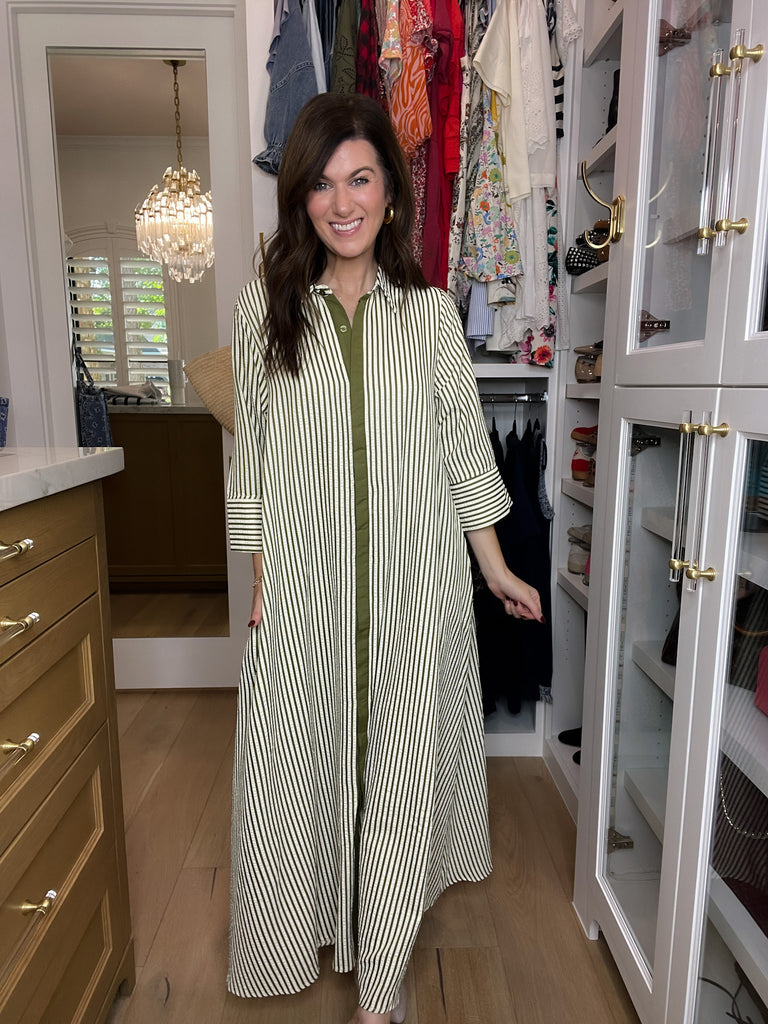 Saturday Market Striped Maxi Dress