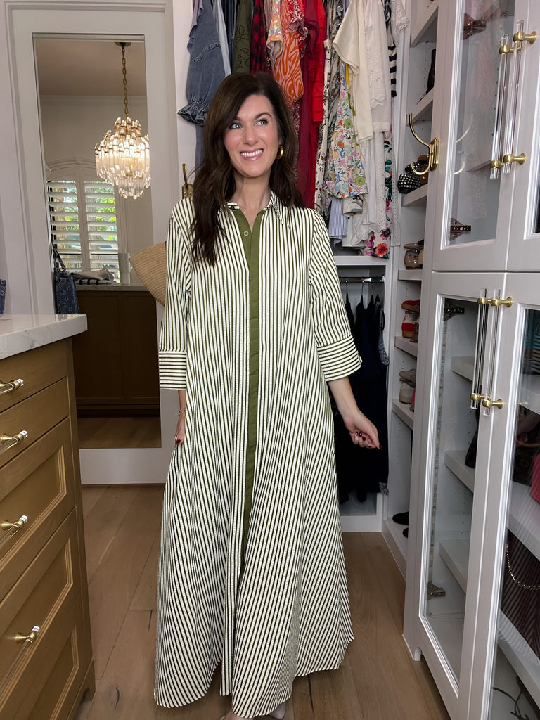 Saturday Market Striped Maxi Dress