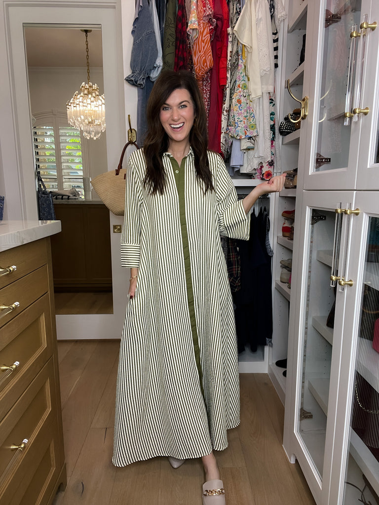 Saturday Market Striped Maxi Dress