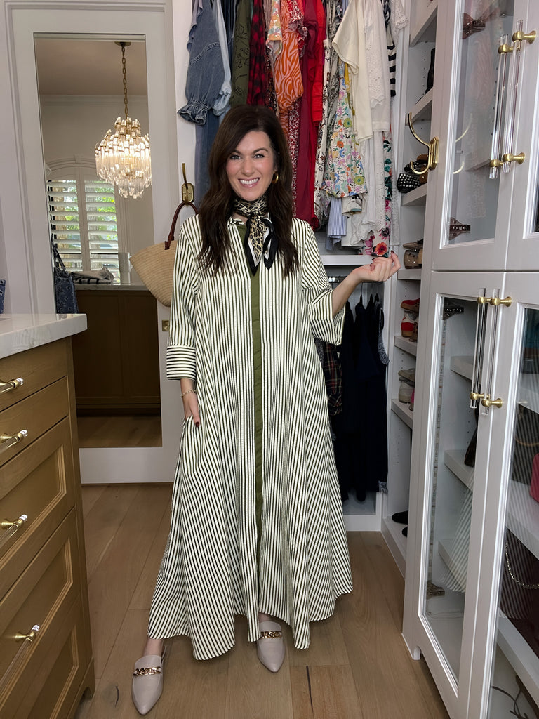 Saturday Market Striped Maxi Dress