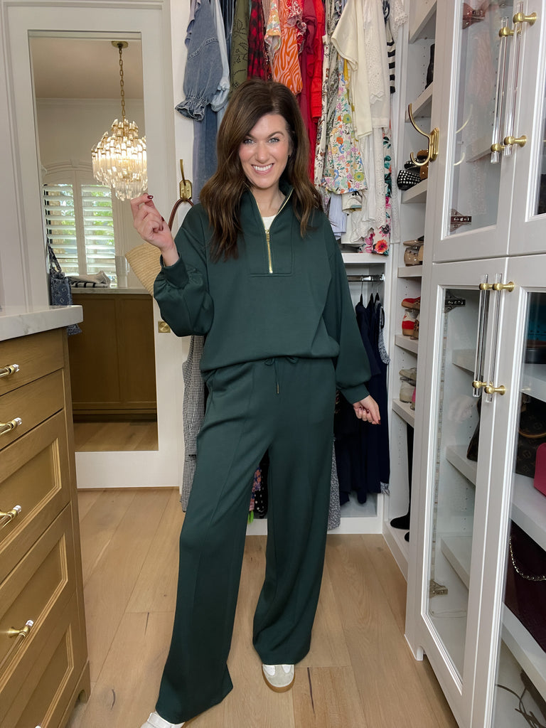 The Effortless Edit Set in Hunter Green