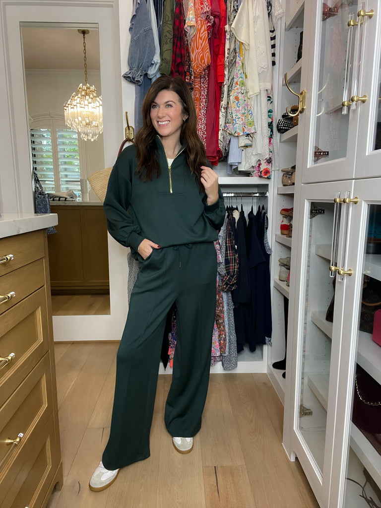 The Effortless Edit Set in Hunter Green