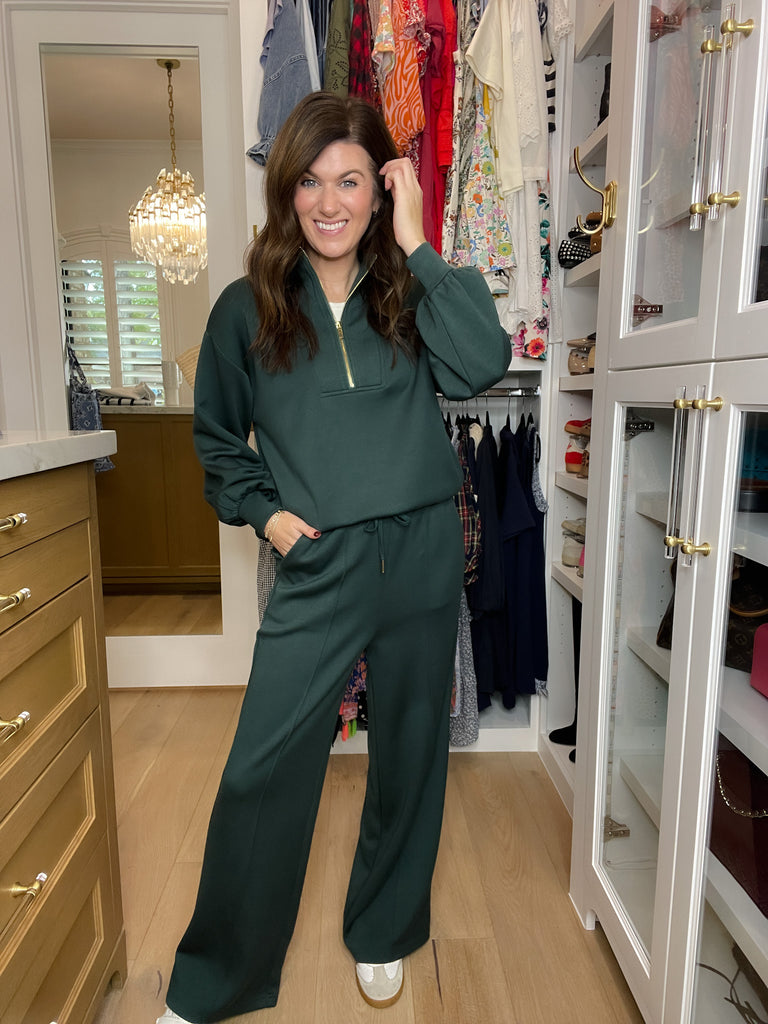 The Effortless Edit Set in Hunter Green