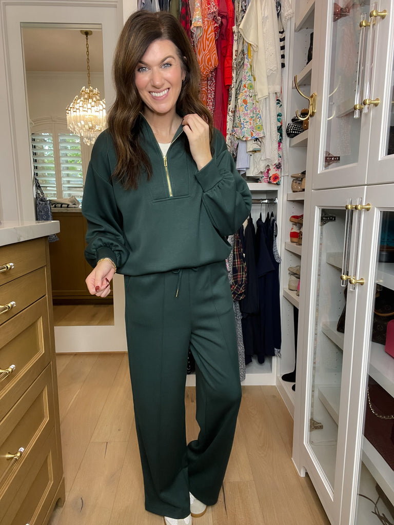 The Effortless Edit Set in Hunter Green