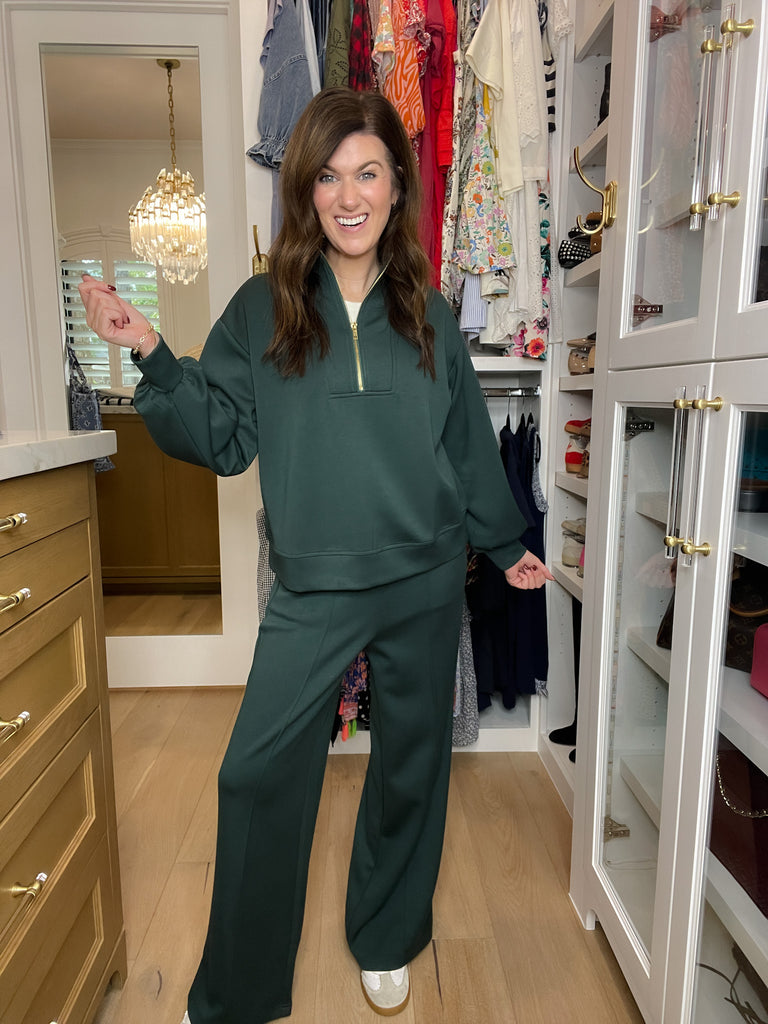 The Effortless Edit Set in Hunter Green