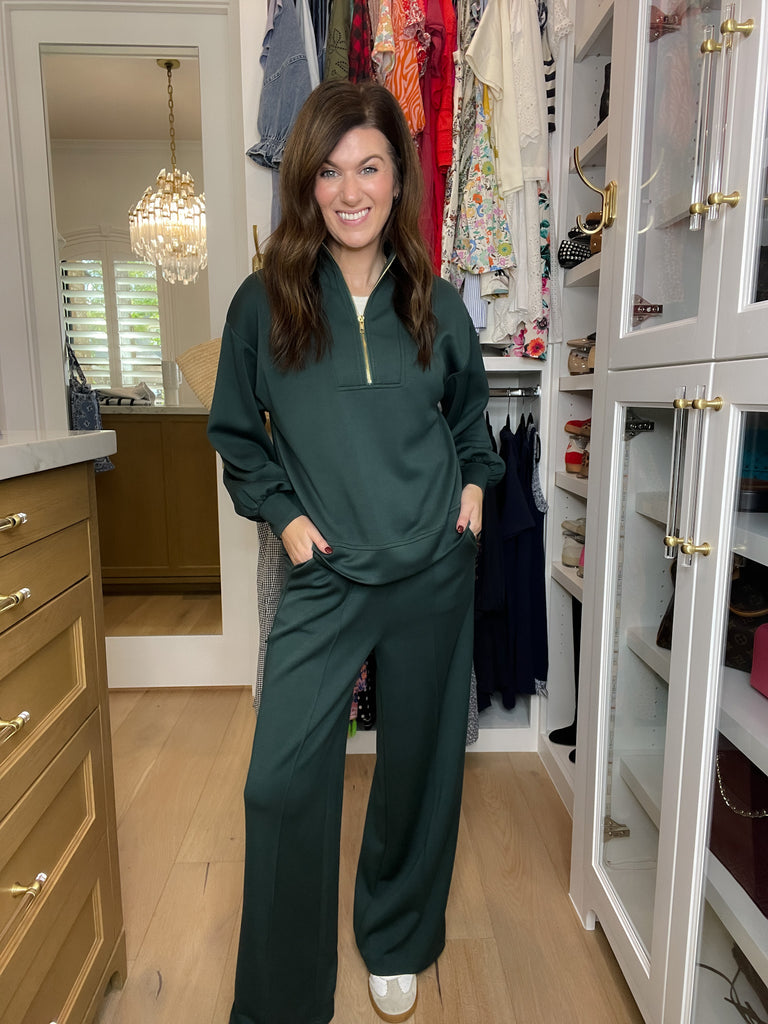 The Effortless Edit Set in Hunter Green