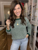 Cozy Lineup Sweater in Green