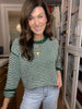 Cozy Lineup Sweater in Green
