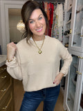 Pocket Perfect Sweater in Cream
