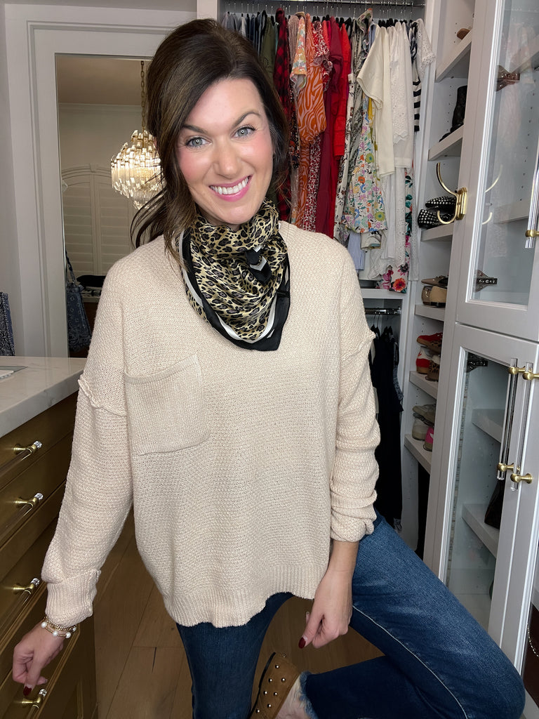 Pocket Perfect Sweater in Cream