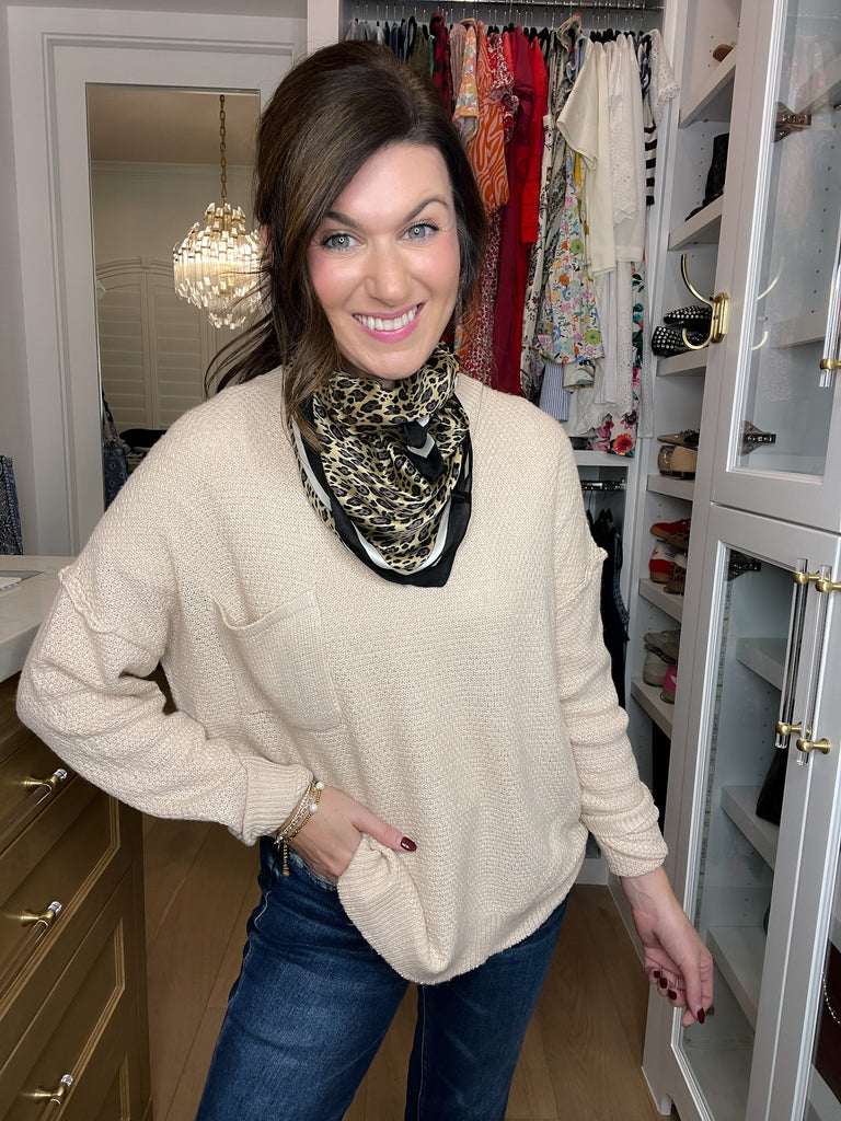 Pocket Perfect Sweater in Cream