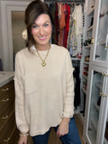 Pocket Perfect Sweater in Cream