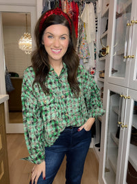 Evergreen Ease Bleached Button Down