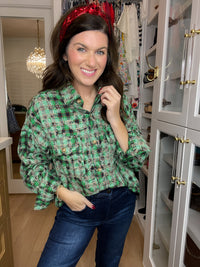 Evergreen Ease Bleached Button Down