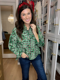 Evergreen Ease Bleached Button Down