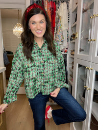 Evergreen Ease Bleached Button Down