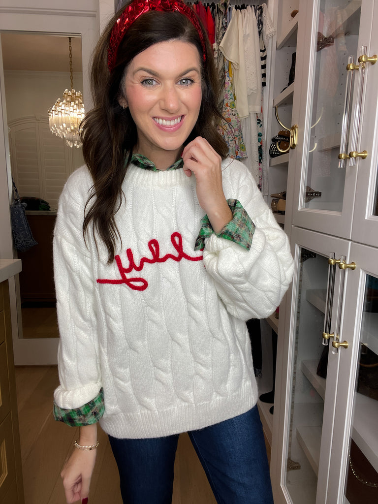 Merry Cable Knit Sweater