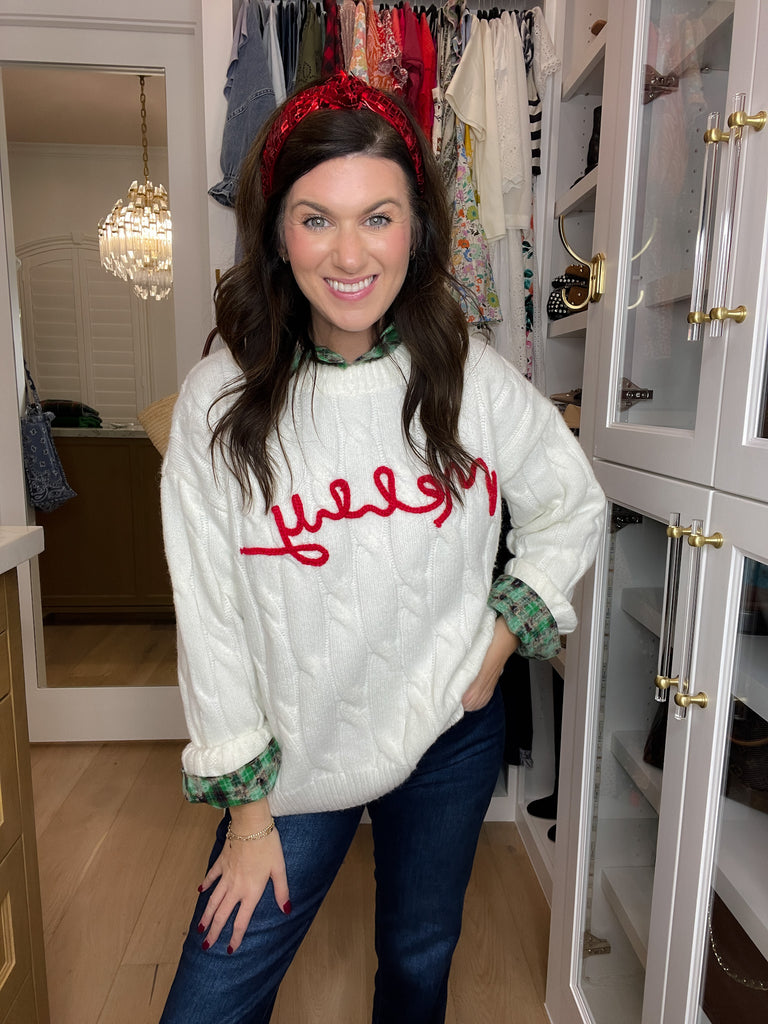 Merry Cable Knit Sweater