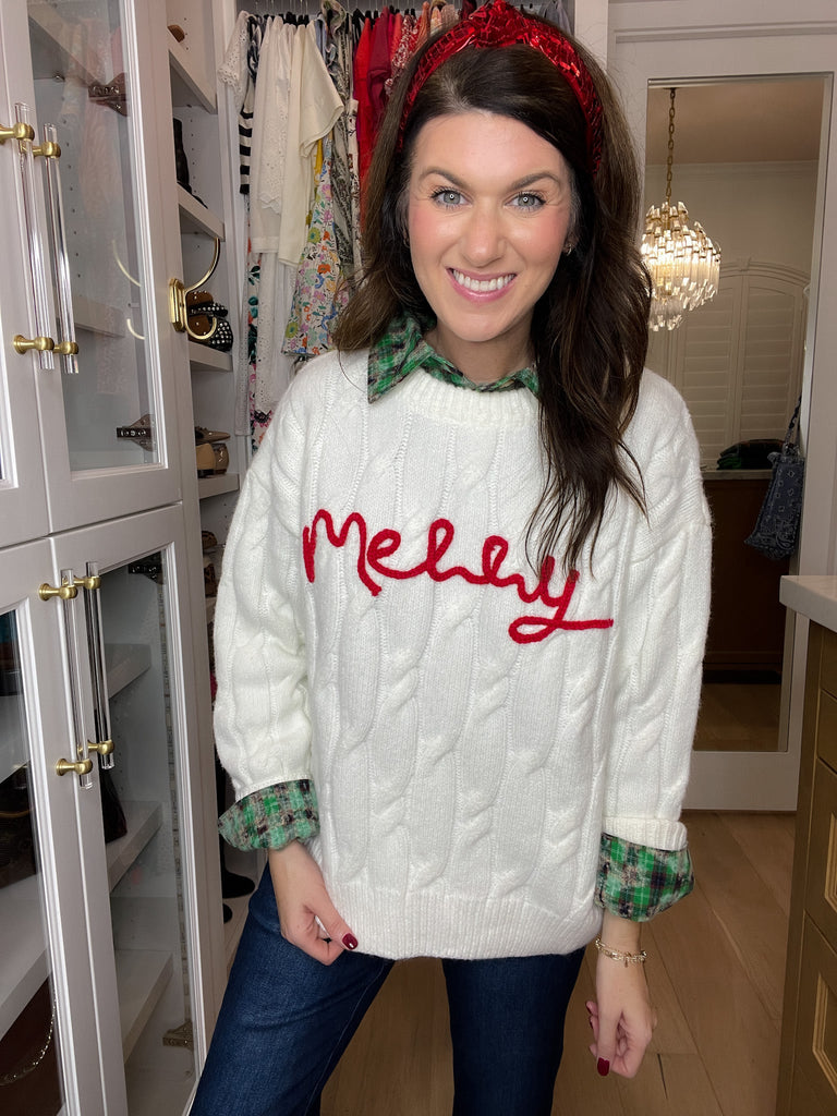 Merry Cable Knit Sweater