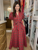 Maeve Plaid Midi Dress