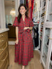 Maeve Plaid Midi Dress