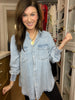 Always Grateful Denim Button Down