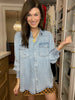 Always Grateful Denim Button Down