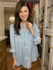 Always Grateful Denim Button Down