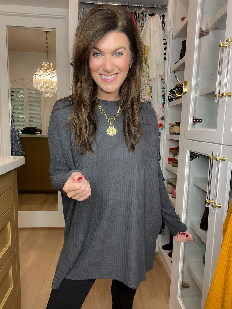 DOORBUSTER! Brinkley Waffle Tunic in Multiple Colors *Final Sale*