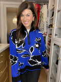 Sugarlips Carrey Floral Zip Up Sweater