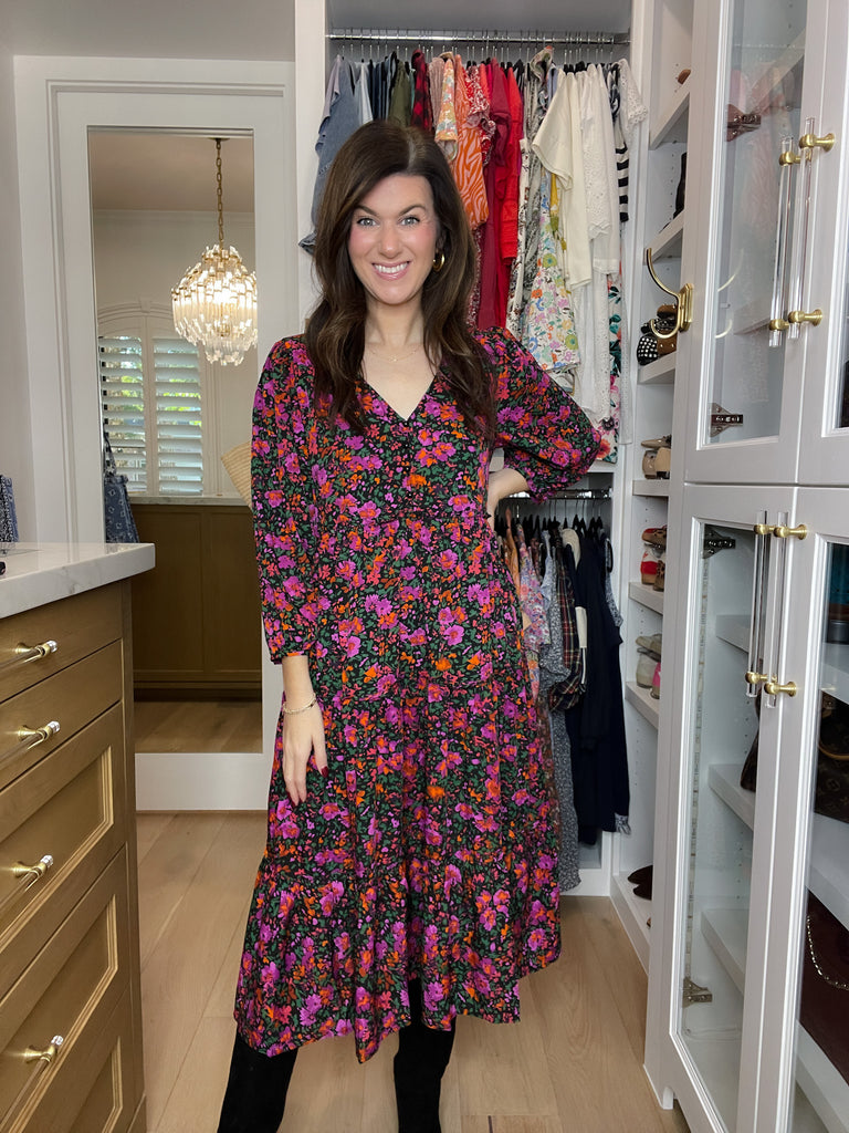 Flourish Floral Midi Dress