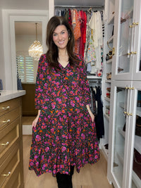 Flourish Floral Midi Dress