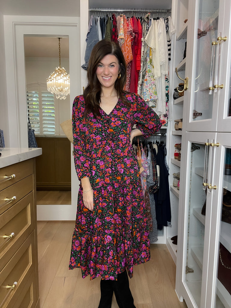 Flourish Floral Midi Dress