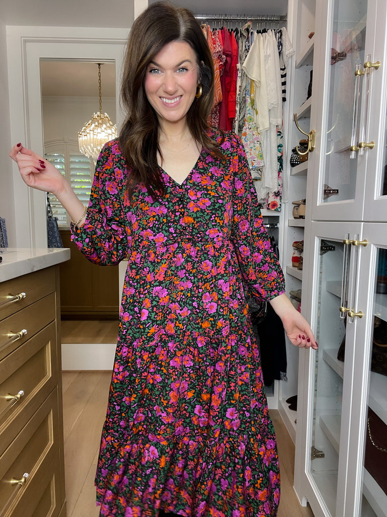 Flourish Floral Midi Dress