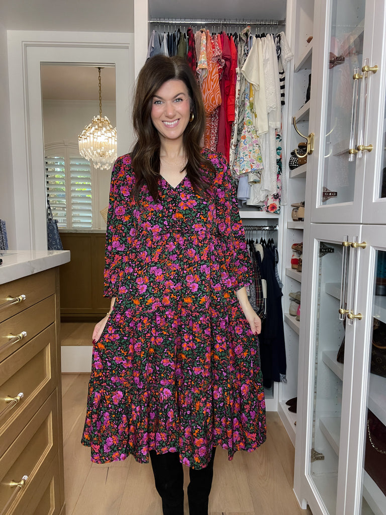 Flourish Floral Midi Dress