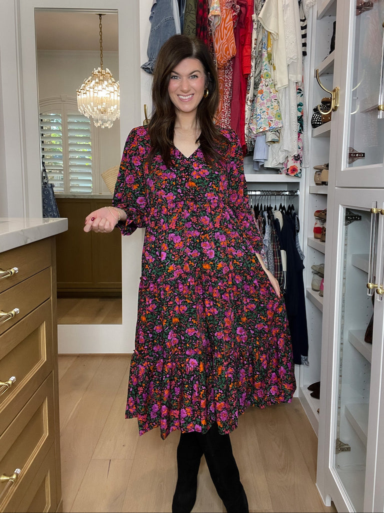 Flourish Floral Midi Dress