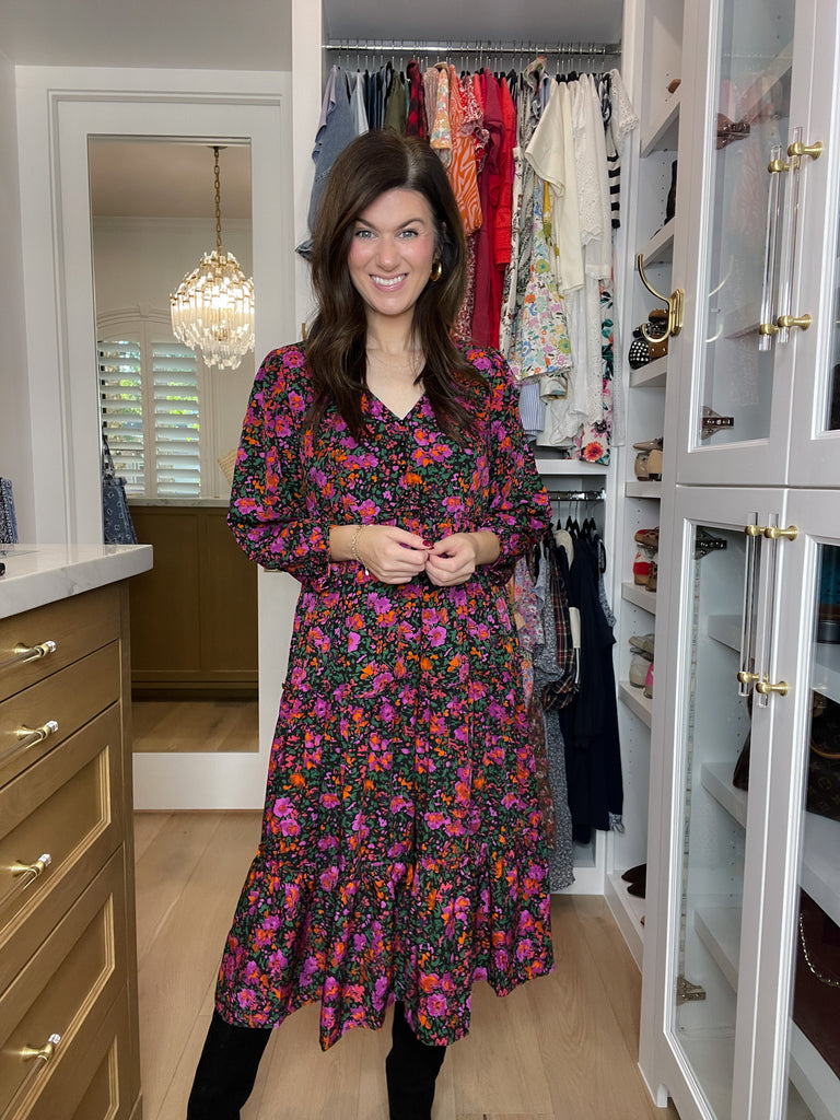 Flourish Floral Midi Dress