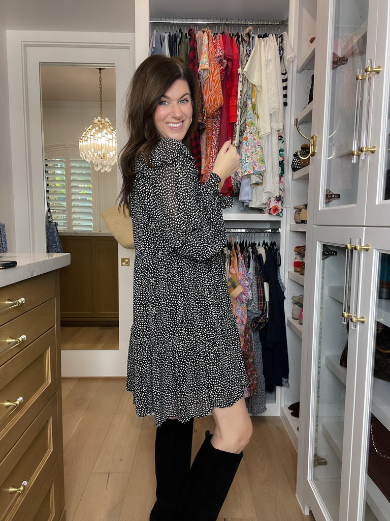 Sweetly Speckled Tiered Dress