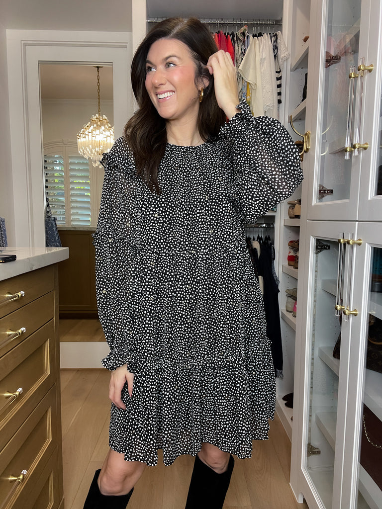 Sweetly Speckled Tiered Dress