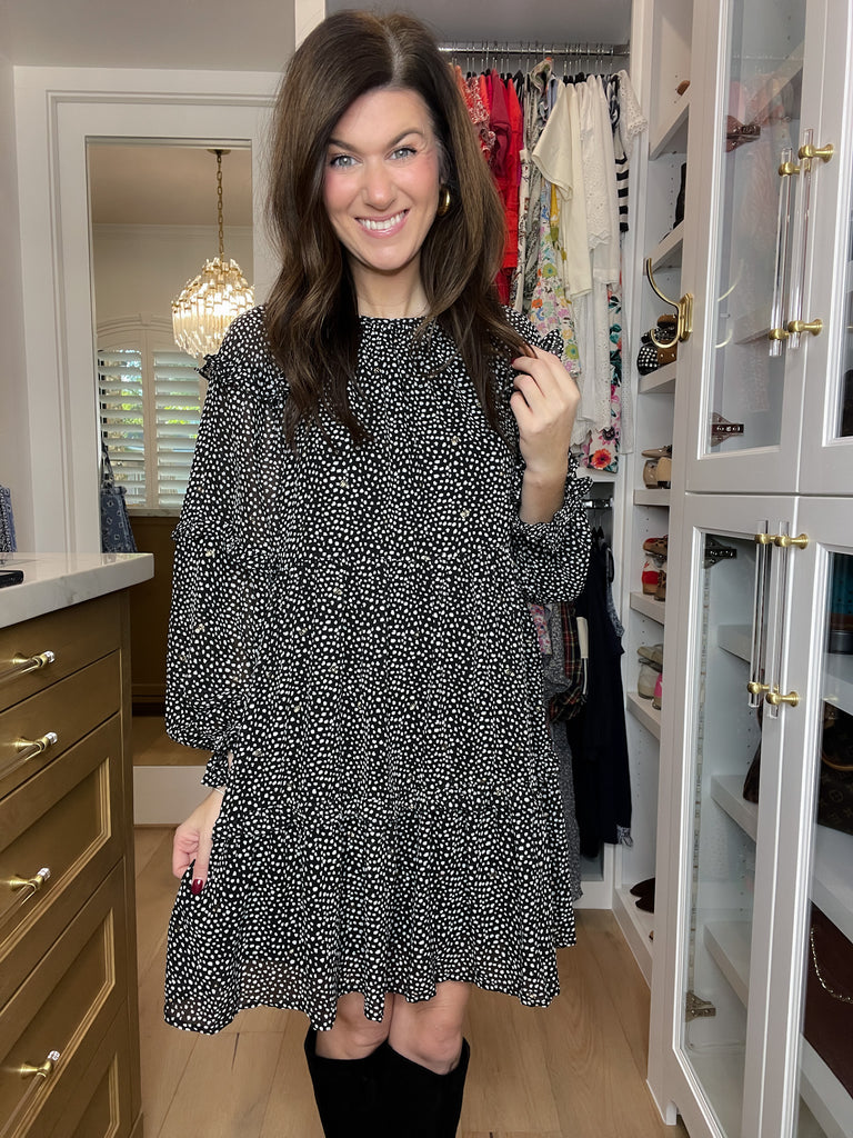 Sweetly Speckled Tiered Dress