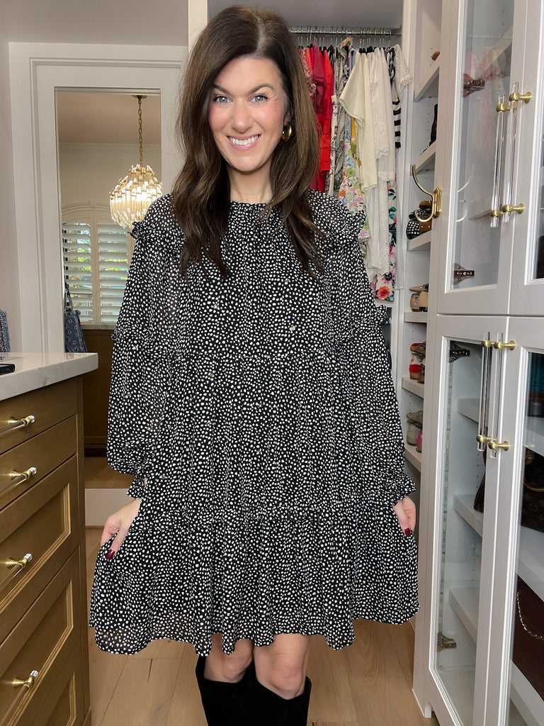 Sweetly Speckled Tiered Dress