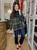 Tartan Cheer Mock Neck Sweater