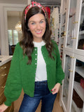 Simple Grace Cardigan in Forest Green
